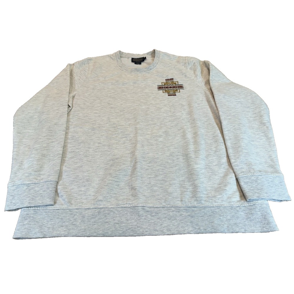 Pendleton Mens Crewneck Sweatshirt Chief Joseph Embroidered Logo Size L
